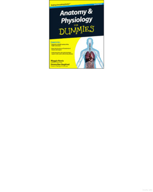 Anatomy and Physiology For Dummies Anatomy and Physiology For Dummies