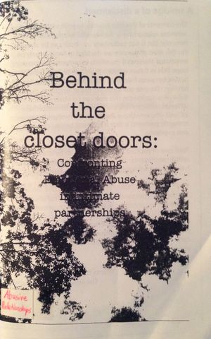 Behind the Closet Doors: Confronting Emotional Abuse In Intimate Partnerships Behind the Closet Doors: Confronting Emotional Abuse In Intimate Partnerships