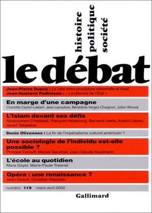 Le Débat, numéro 119 Le Débat, numéro 119