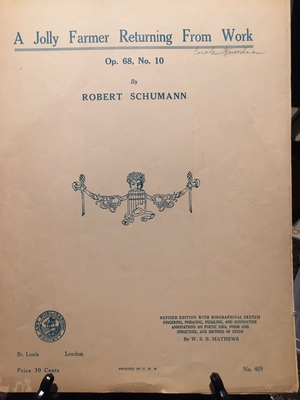 Jolly Farmer Returning from Work: Opus 68, No. 10, A Jolly Farmer Returning from Work: Opus 68, No. 10, A