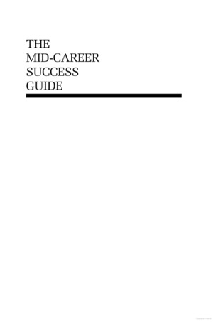 Mid-career Success Guide, The Mid-career Success Guide, The