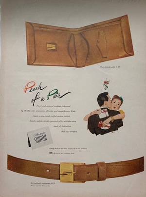 Advertisement Tear Sheet - Swank & I.W. Harper 1948 Advertisement Tear Sheet - Swank & I.W. Harper 1948