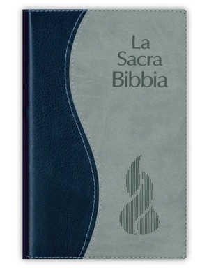 BIBBIA Nuova Riveduta in formato tascabile, bicolore blu e grigio taglio argento, cm. 11×17 BIBBIA Nuova Riveduta in formato tascabile, bicolore blu e grigio taglio argento, cm. 11×17