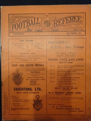Football Referee - 1935-10 - October, The Football Referee - 1935-10 - October, The
