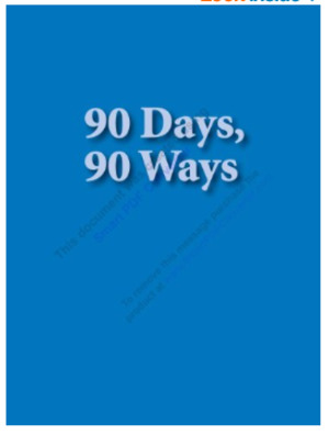 90 Days 90 Ways 90 Days 90 Ways