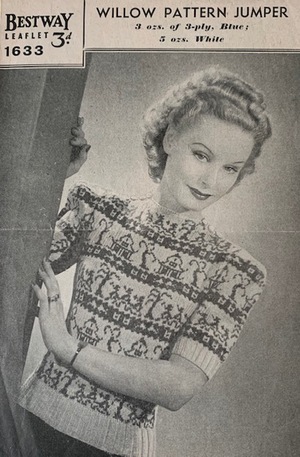 Bestway: Willow Pattern Jumper c. 1940 Bestway: Willow Pattern Jumper c. 1940