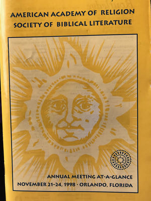AAR/SBL Annual Meeting at a Glance: November 21-24, 1998 AAR/SBL Annual Meeting at a Glance: November 21-24, 1998