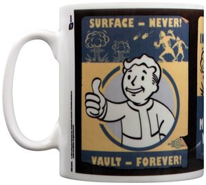 Fallout 4 Mug - Surface Never, Vault forever Fallout 4 Mug - Surface Never, Vault forever