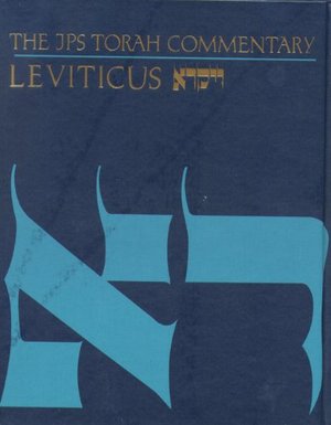 JPS Torah Commentary: Leviticus JPS Torah Commentary: Leviticus