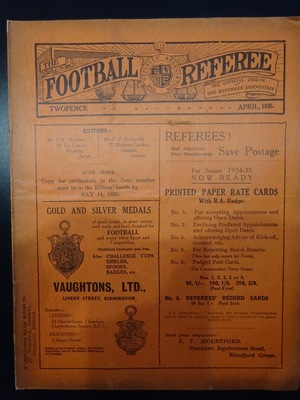 Football Referee - 1935-04 - April, The Football Referee - 1935-04 - April, The
