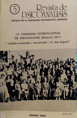 Revista de Psicoanálisis Revista de Psicoanálisis