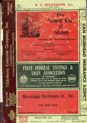 1971, Vicksburg – Warren County, Mississippi Polk City Directory 1971, Vicksburg – Warren County, Mississippi Polk City Directory