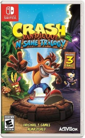 Crash Bandicoot N. Sane Trilogy - Nintendo Switch Standard Edition Crash Bandicoot N. Sane Trilogy - Nintendo Switch Standard Edition