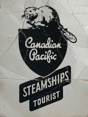 Canadian Pacific Steamship Travel Tag Canadian Pacific Steamship Travel Tag