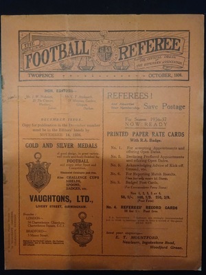 Football Referee - 1936-10 - October, The Football Referee - 1936-10 - October, The