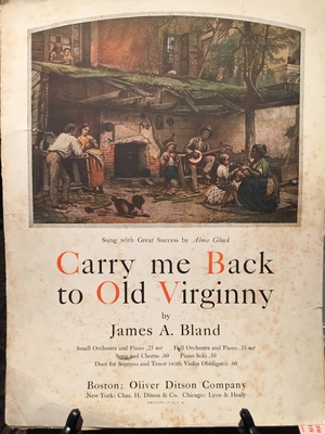 Carry Me Back to Old Virginny Carry Me Back to Old Virginny