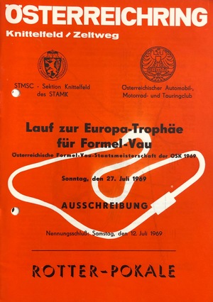 Ausschreibung Formel V Europa-Trophäe 1969 Ausschreibung Formel V Europa-Trophäe 1969