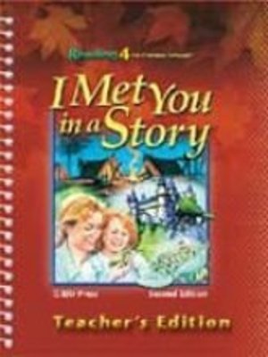 Reading 4 for Christian Schools, Worktext Answer Key: I Met You in a Story, 2nd Edition Reading 4 for Christian Schools, Worktext Answer Key: I Met You in a Story, 2nd Edition