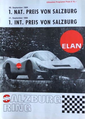 Programm 1. Preis von Salzburg Formel V 1969 Programm 1. Preis von Salzburg Formel V 1969