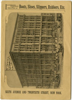Alfred J. Cammeyer ILLUSTRATED CATALOGUE AND PRICE LIST OF Boots, Shoes, Slippers, Rubbers, Etc. SIXTH AVENUE AND TWENTIETH STREET, NEW YORK. Alfred J. Cammeyer ILLUSTRATED CATALOGUE AND PRICE LIST OF Boots, Shoes, Slippers, Rubbers, Etc. SIXTH AVENUE AND TWENTIETH STREET, NEW YORK.