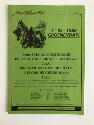 Catalogue 3e Spéciale nationale d'élevage 1988 Catalogue 3e Spéciale nationale d'élevage 1988