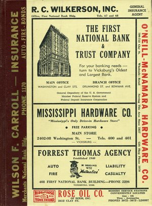 1958, Vicksburg – Warren County, Mississippi Polk City Directory 1958, Vicksburg – Warren County, Mississippi Polk City Directory