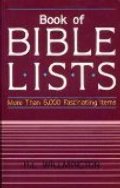Book of Bible Lists Book of Bible Lists