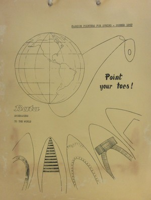 Bata Point your toes! Fashion Pointers for Spring - Summer 1957 Bata Point your toes! Fashion Pointers for Spring - Summer 1957