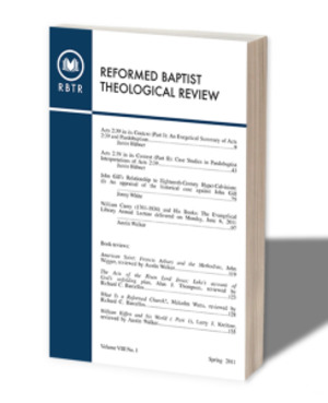 Reformed Baptist Theological Review I:2 Reformed Baptist Theological Review I:2