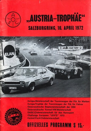 Austria Trophäe Salzburgring 1972 Austria Trophäe Salzburgring 1972