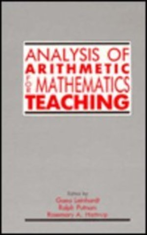 Analysis of Arithmetic for Mathematics Teaching Analysis of Arithmetic for Mathematics Teaching