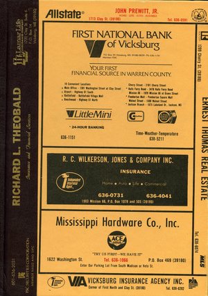 1988, Vicksburg – Warren County, Mississippi Polk City Directory 1988, Vicksburg – Warren County, Mississippi Polk City Directory