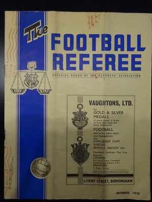 Football Referee - 1938-10 - October, The Football Referee - 1938-10 - October, The