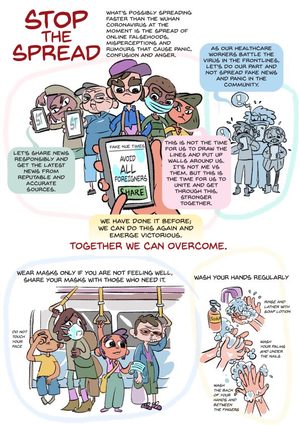 Infographic - Stop The Spread - Together We Overcome Infographic - Stop The Spread - Together We Overcome