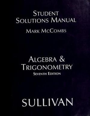 Algebra and Trigonometry Algebra and Trigonometry