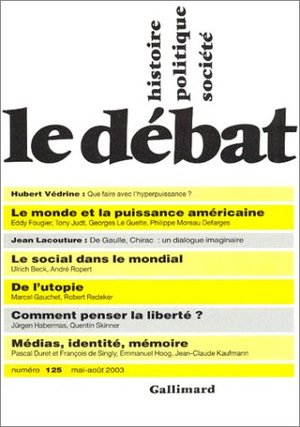 Le Débat, numéro 125 Le Débat, numéro 125