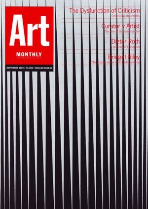 Art Monthly 269: September 2003 Art Monthly 269: September 2003