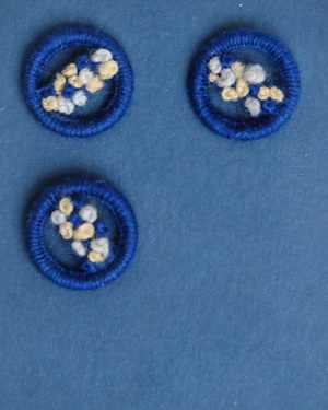 Buttons with French Knot Stitches Buttons with French Knot Stitches