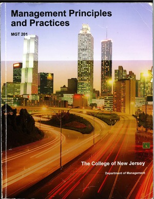 Management Principles and Practice MGT 201s Management Principles and Practice MGT 201s
