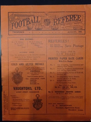 Football Referee - 1935-08 - August, The Football Referee - 1935-08 - August, The