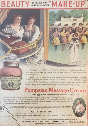 Pompeian Massage Cream Advertisement Pompeian Massage Cream Advertisement