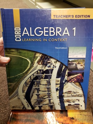 Algebra 1 - Learning in Context - Third Edition - Teachers Edition Algebra 1 - Learning in Context - Third Edition - Teachers Edition