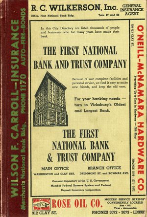 1955, Vicksburg – Warren County, Mississippi Polk City Directory 1955, Vicksburg – Warren County, Mississippi Polk City Directory