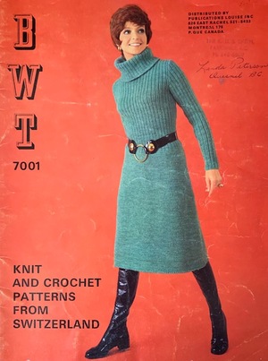BWT Knit and Crochet Patterns From Switzerland c. 1971 BWT Knit and Crochet Patterns From Switzerland c. 1971