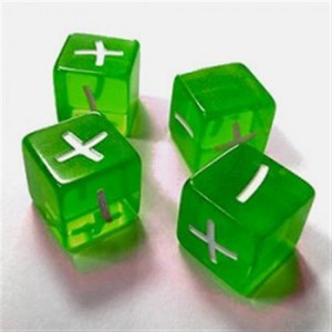 4 Fate Dice Set. Verde 4 Fate Dice Set. Verde
