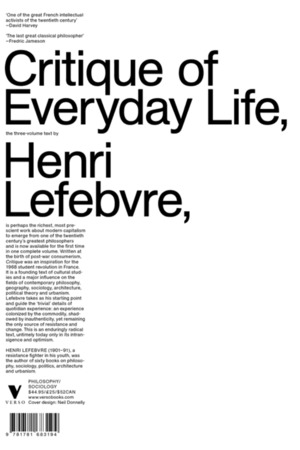 Critique of Everyday Life Critique of Everyday Life
