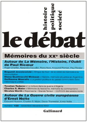 Le Débat, numéro 122 : Mémoires du 20e siècle Le Débat, numéro 122 : Mémoires du 20e siècle