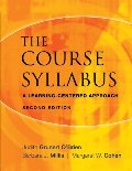 Course Syllabus: A Learning-Centered Approach, The Course Syllabus: A Learning-Centered Approach, The