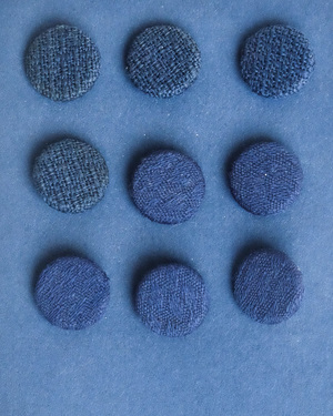 Covered Buttons in Two Patterns Covered Buttons in Two Patterns